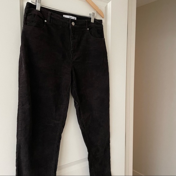 Mango cotton corduroy pants in dark brown - Picture 9 of 15